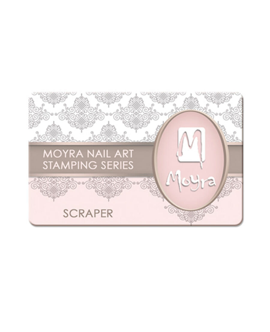 scraper stamping nail art moyra