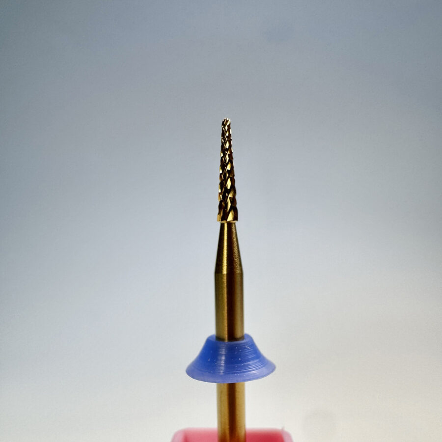 punta fresa carbide conica extra sottile