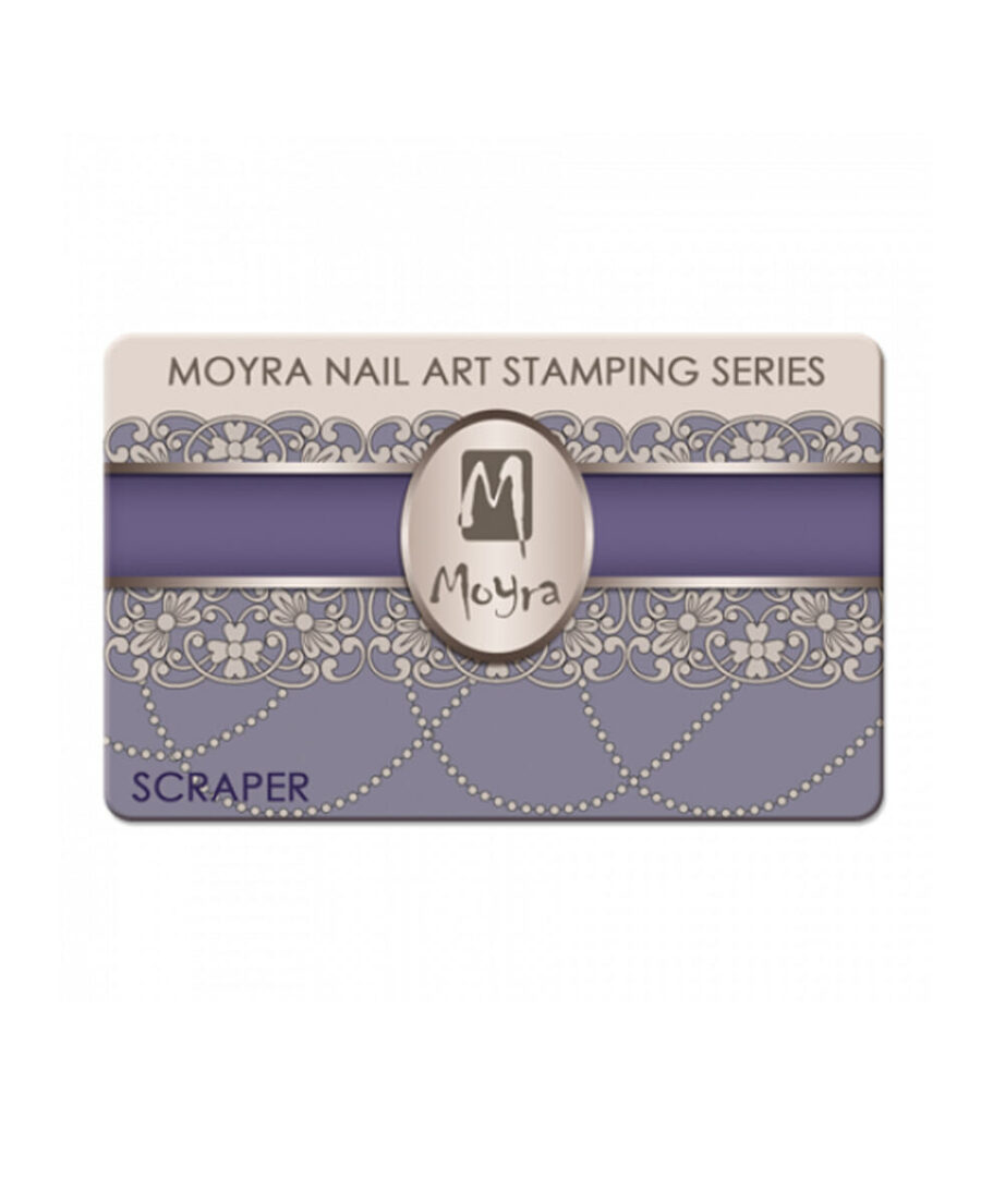 scraper stamping nail art moyra