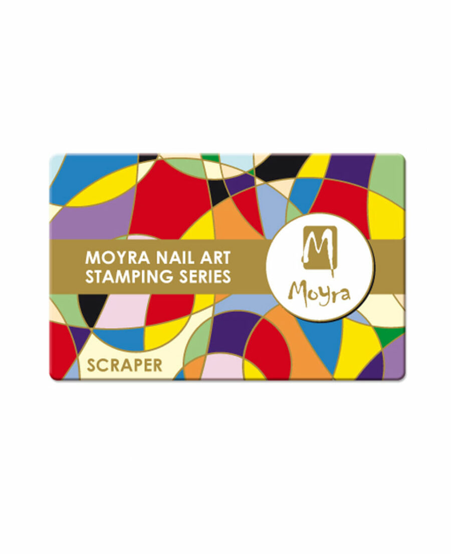 scraper stamping nail art moyra