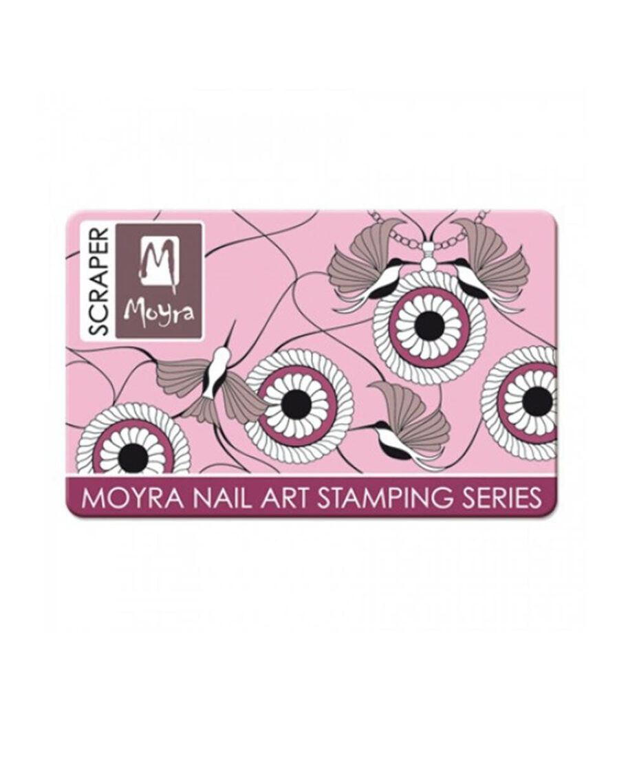 scraper stamping nail art moyra