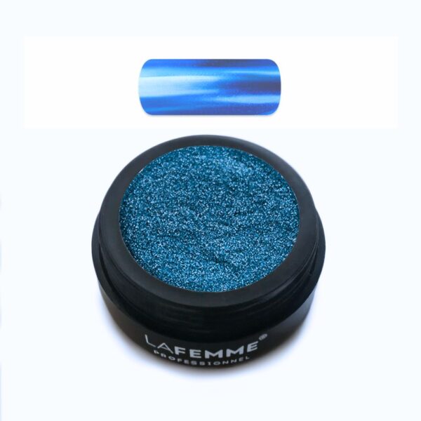 Polvere Cromata Specchio Celeste Unghie