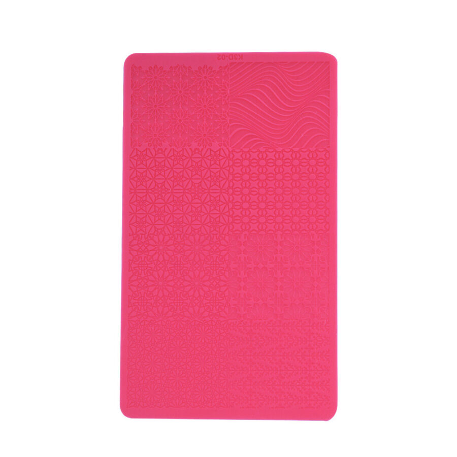 Stampo silicone rosa geometrico unghie
