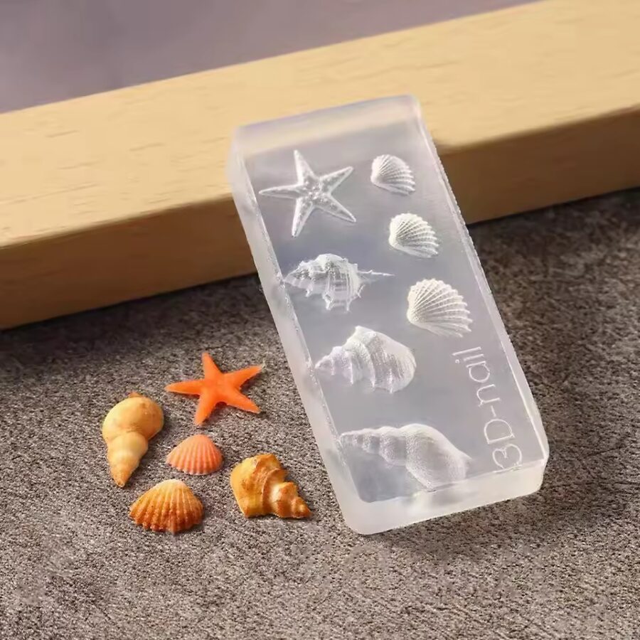 stampo unghie nail art conchiglie