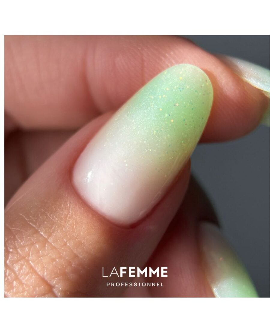 Acrygel Verde Chiaro Glitter La Femme