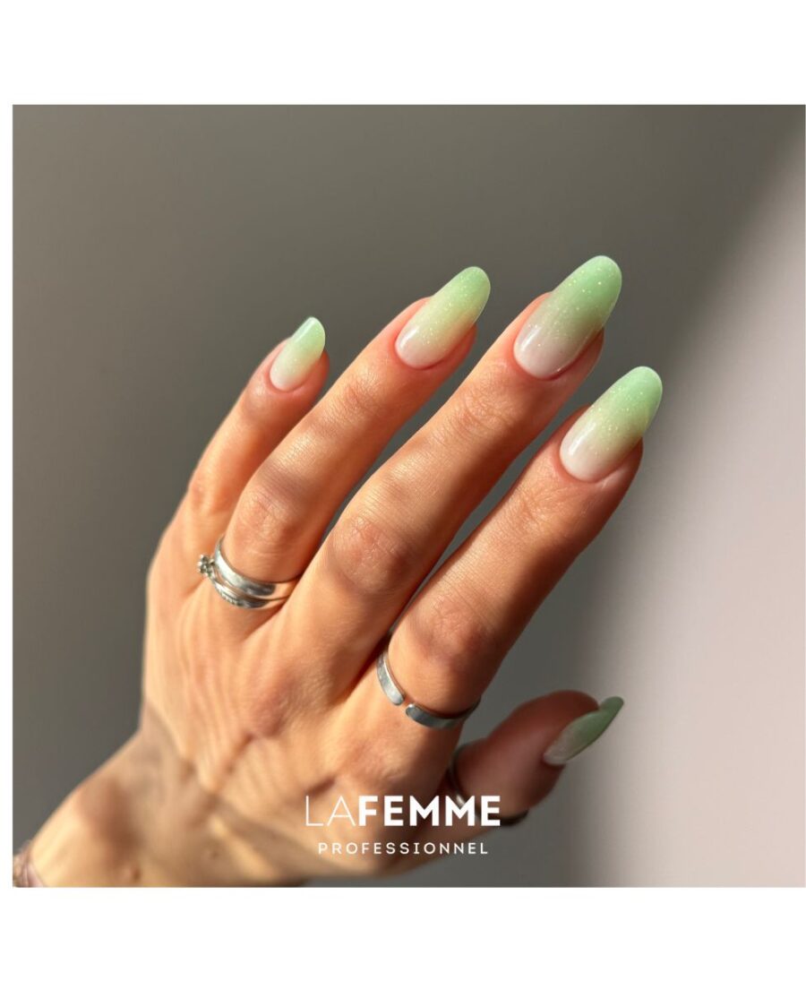 Acrygel Verde Chiaro Glitter La Femme