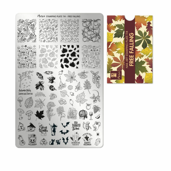 Piastra per Stamping 114 Free Falling Moyra Autunno