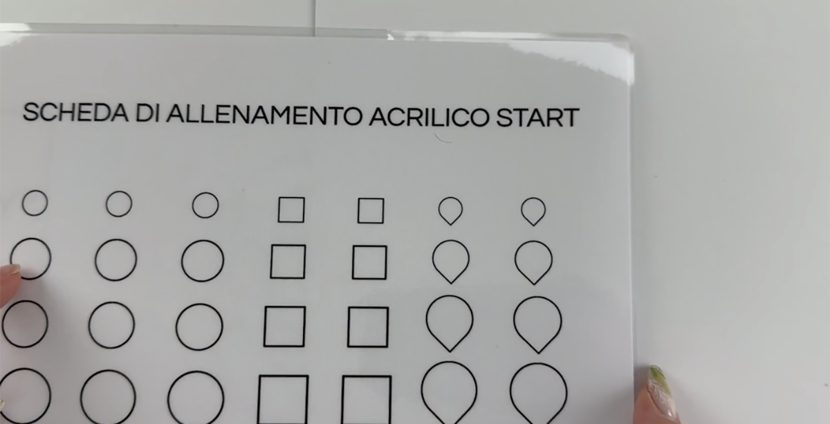 Screenshot corso acrilico start