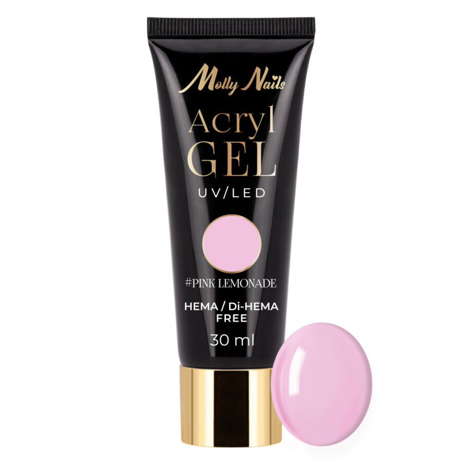 acrygel unghie rosa freddo pink lemonade