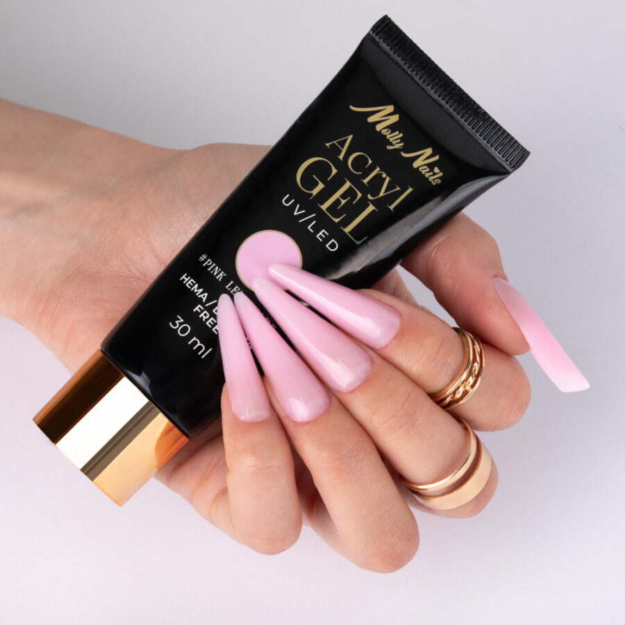 acrygel unghie rosa freddo pink lemonade