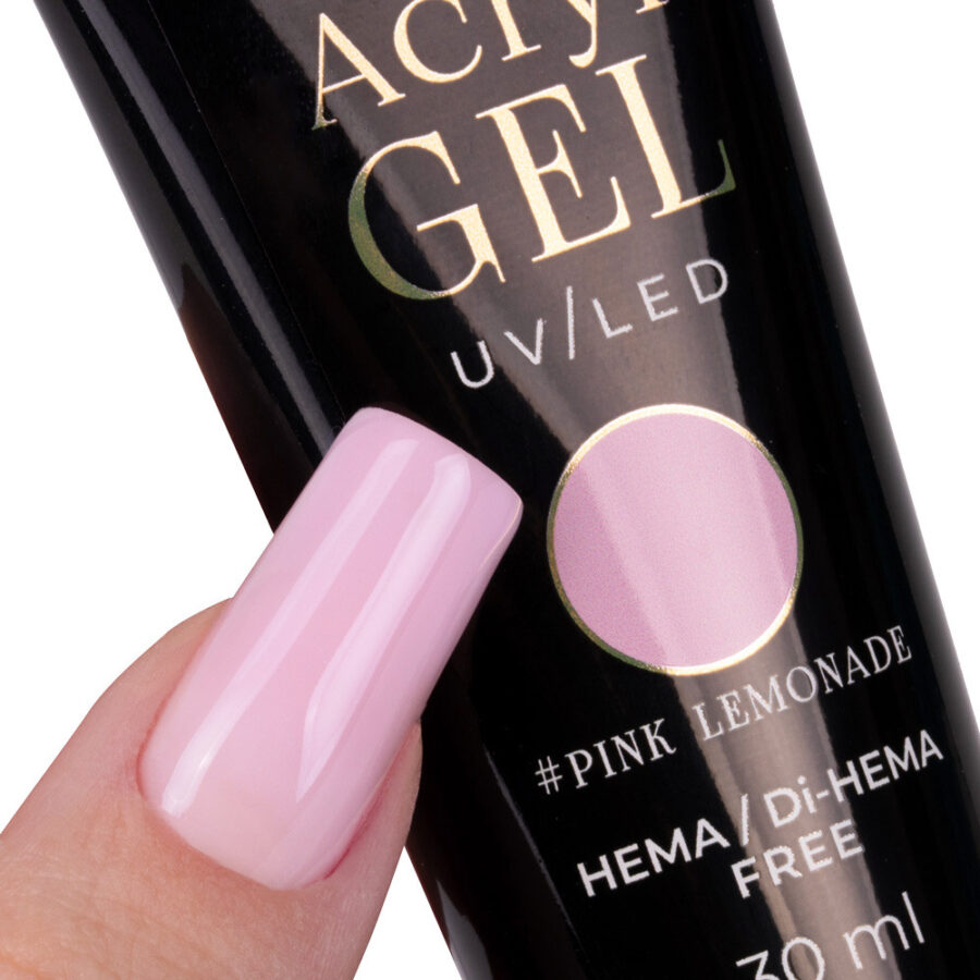 acrygel unghie rosa freddo pink lemonade
