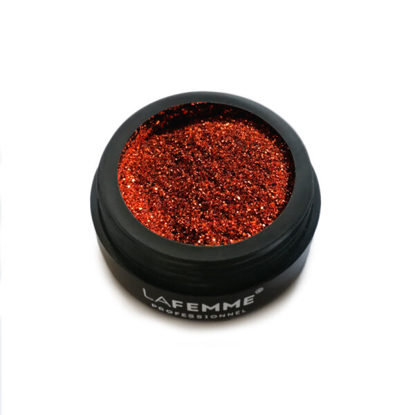 glitter rosso arancio unghie nail art