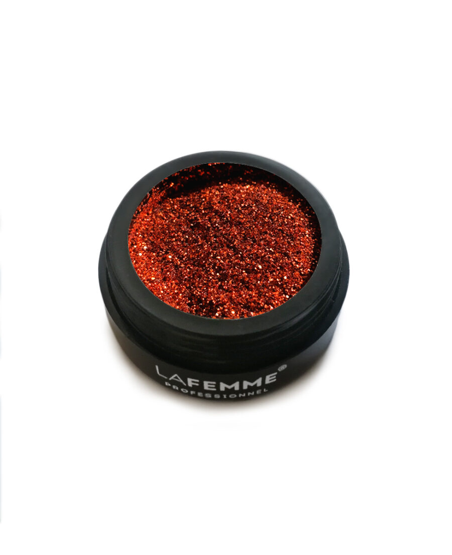 glitter rosso arancio unghie nail art