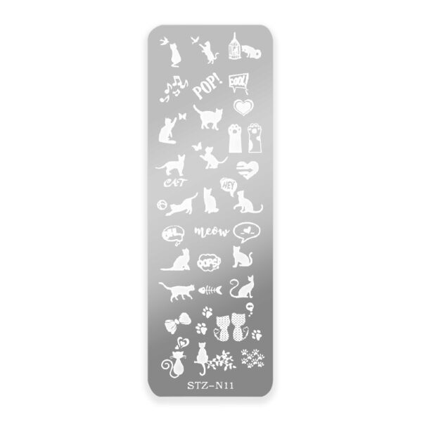 piastra stamping gattini unghie