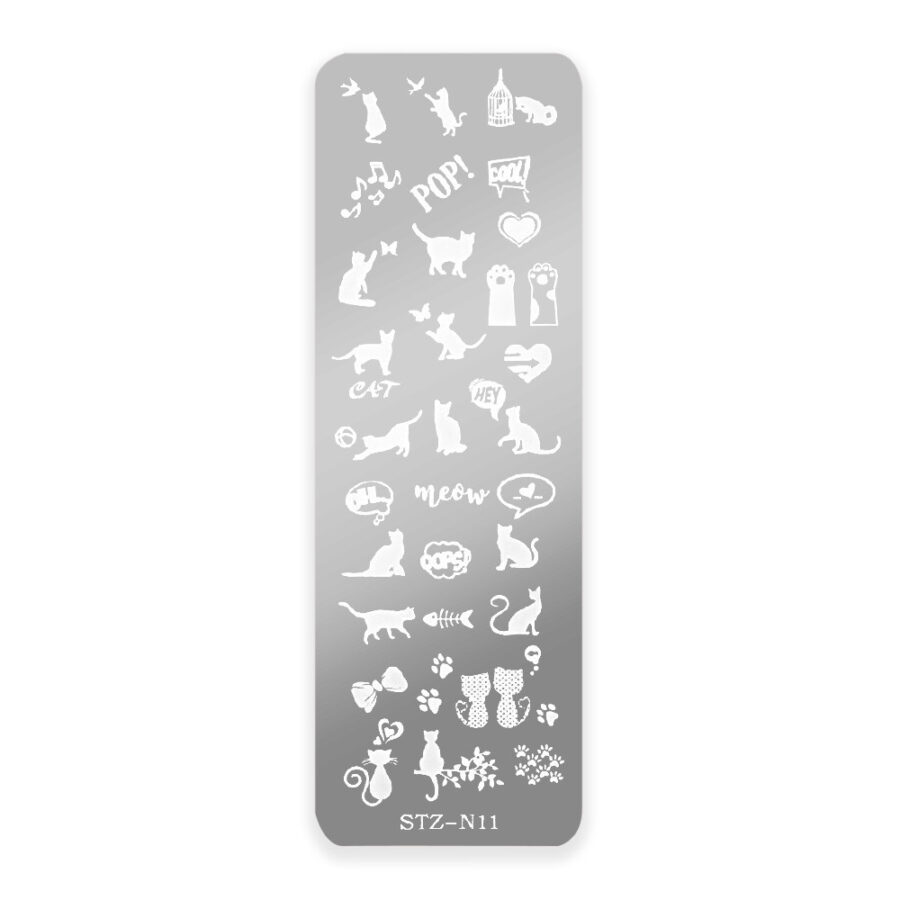 piastra stamping gattini unghie