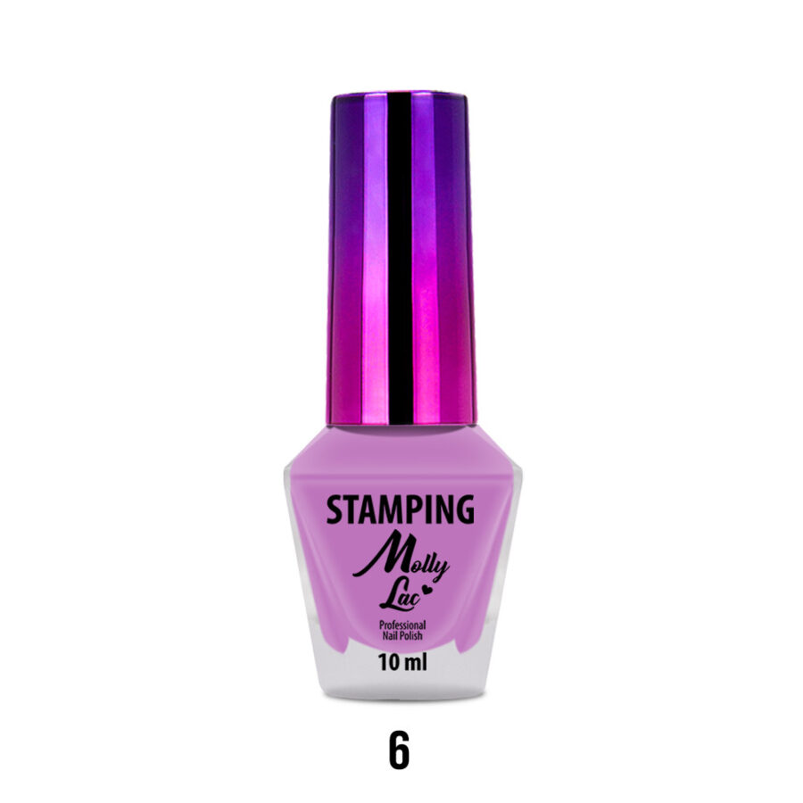 smalto stamping lilla unghie