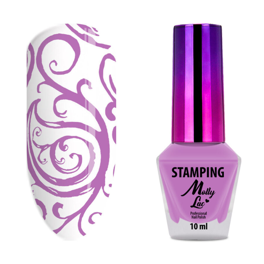 smalto stamping lilla unghie