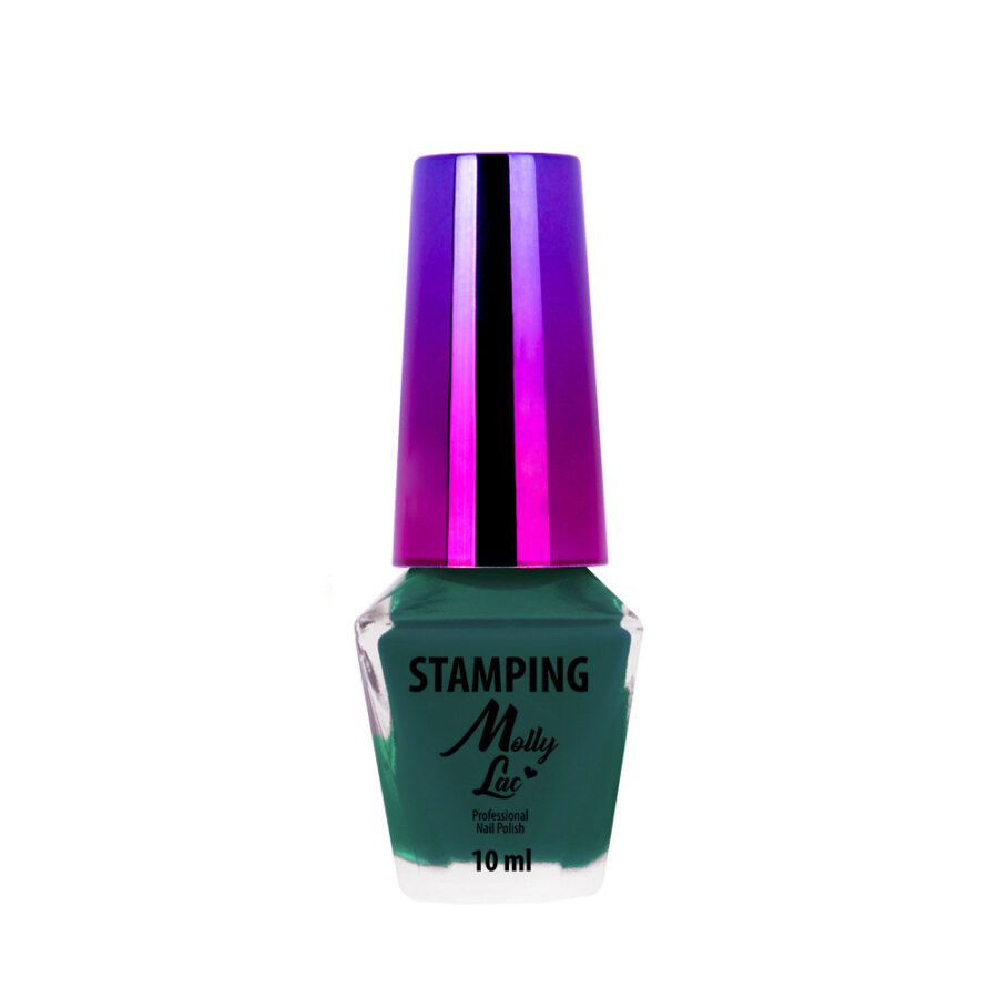 smalto stamping verde unghie