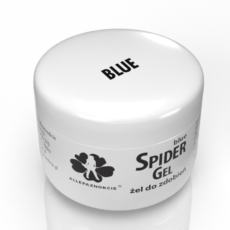 spider gel unghie blu