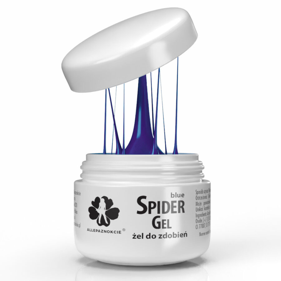 spider gel unghie blu
