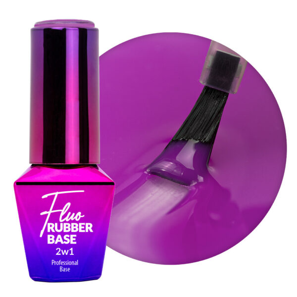 base rubber fluo viola unghie