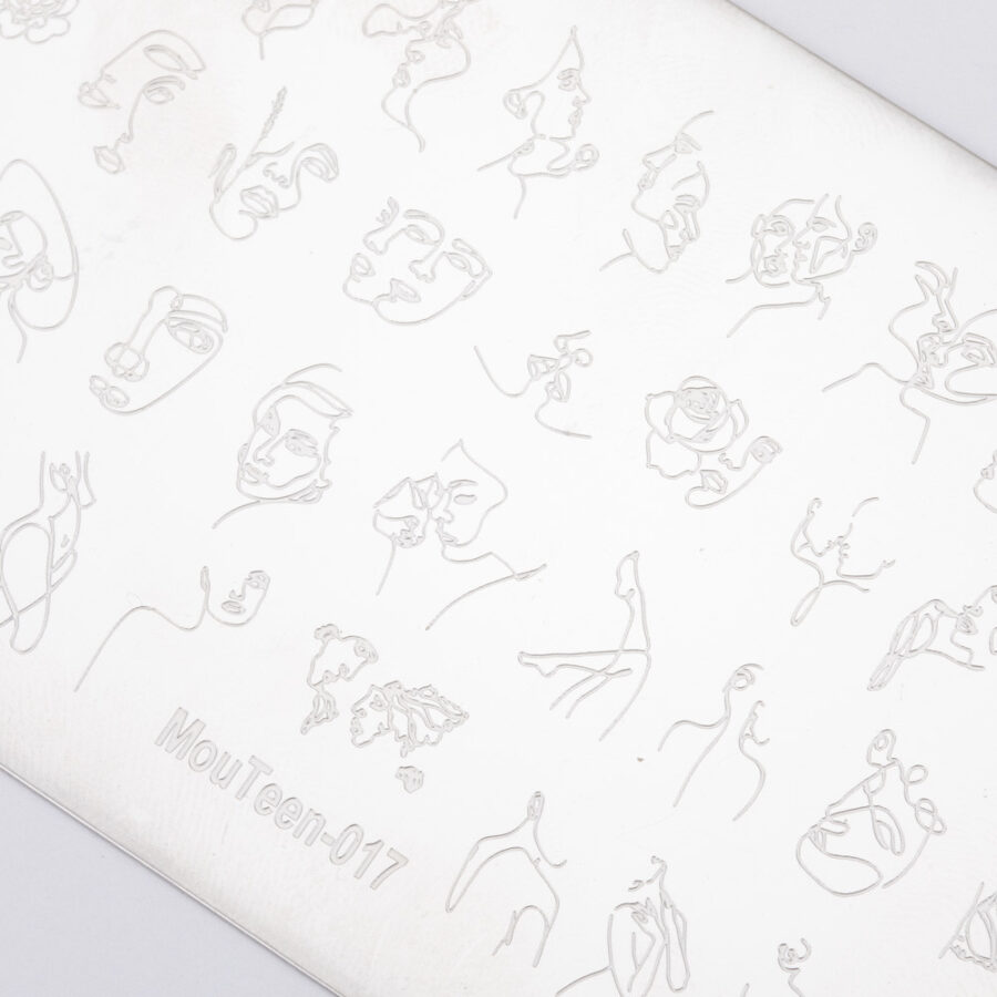 piastra stamping mouteen 017 disegni one line