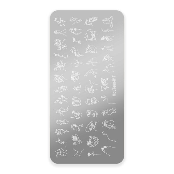 piastra stamping mouteen 017 disegni one line