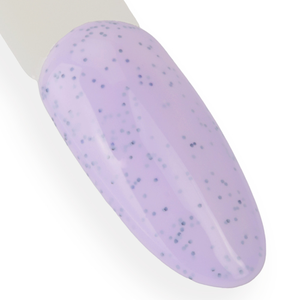 smalto semipermanente lilla pastello puntini neri