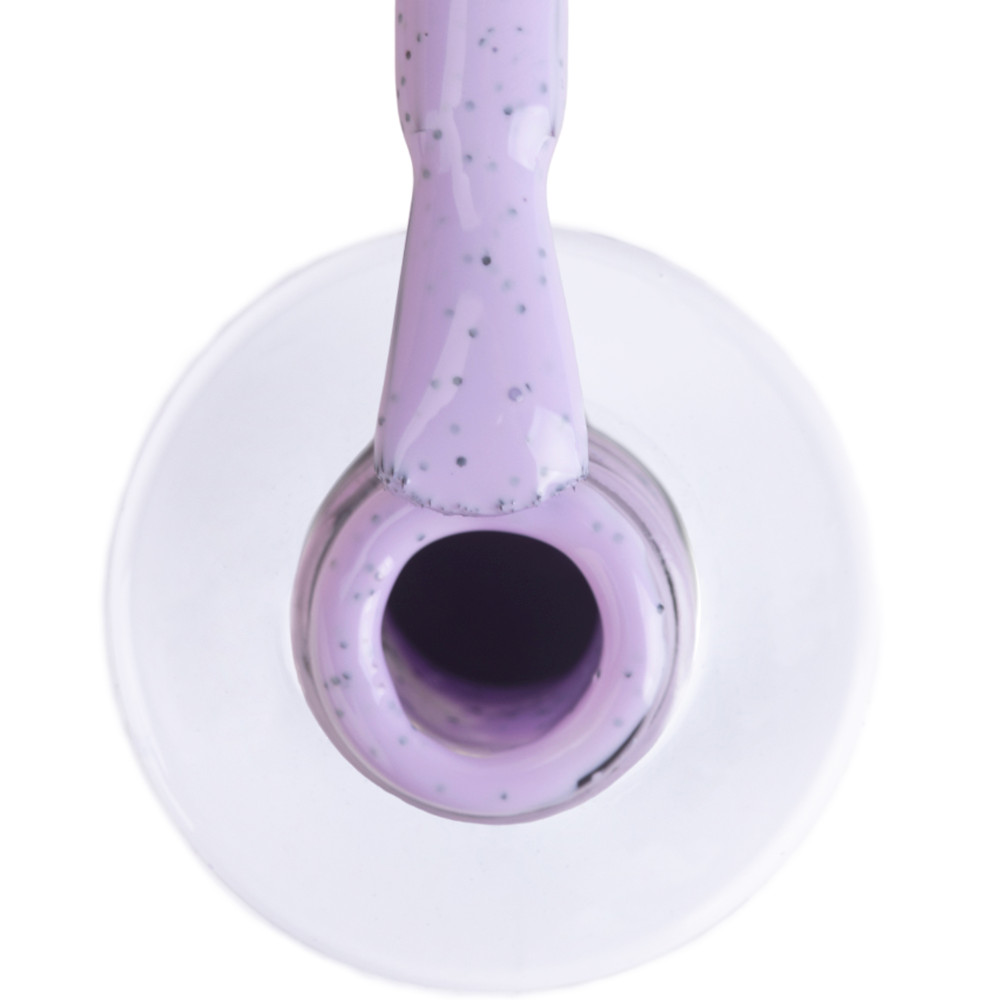 smalto semipermanente lilla pastello puntini neri