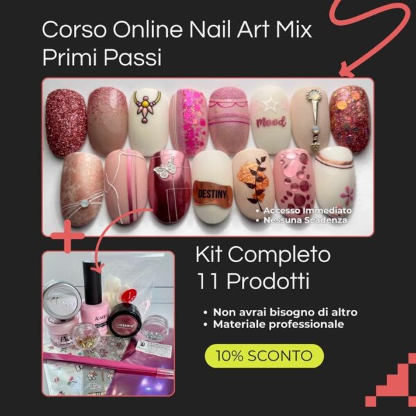 BUNDLE Corso Mix Art Primi Passi Online Kit 11 Prodotti