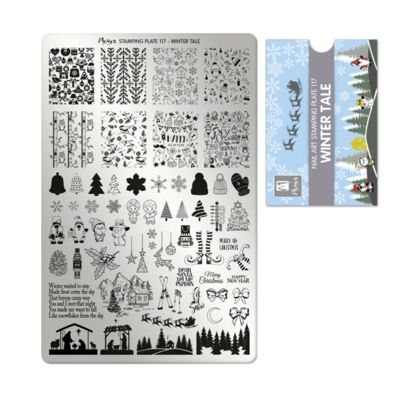 Piastre Winter Tale Nail Art Idee Natale Christmas