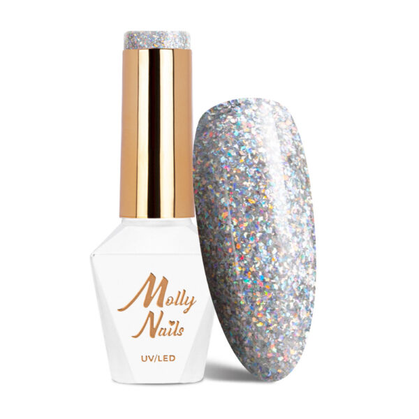 smalto semipermanente glitter argento olografici
