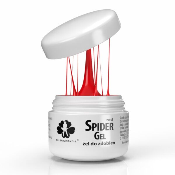 spider gel rosso unghie