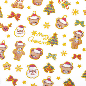 stickers unghie natalizi