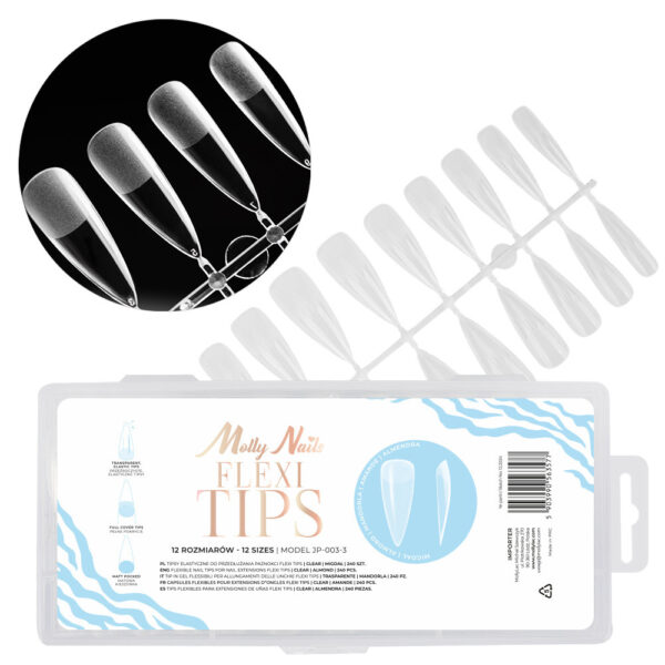 flexi tips soft trasparenti 250pz