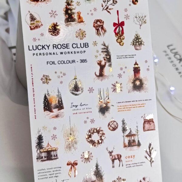 slider unghie natalizi lucky rose 385