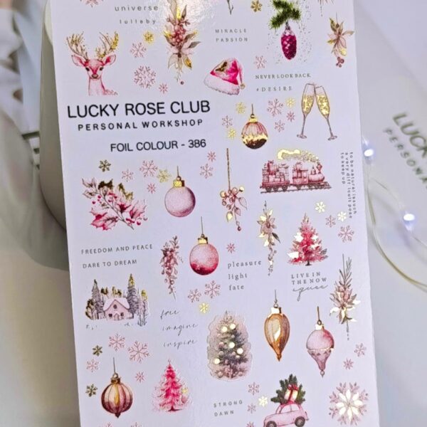 slider unghie natalizi lucky rose 386