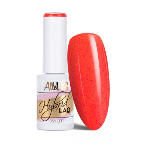 smalto semipermanente unghie corallo neon glitterato