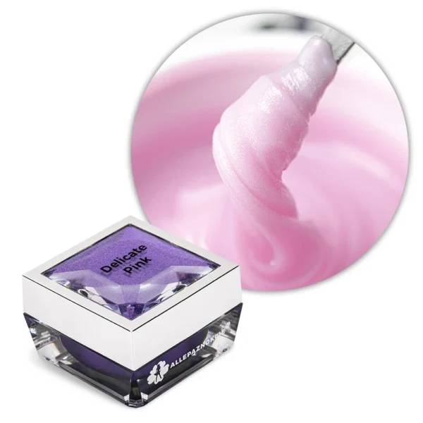 Gel acrilico modellante Allepaznokcie HEMA/Di-HEMA Free Delicate Pink 15 g