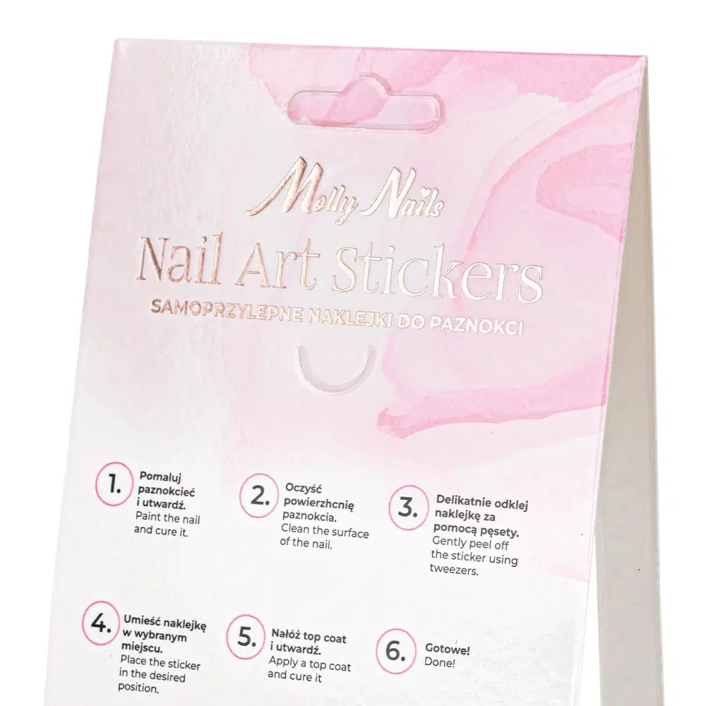 Adesivi per unghie a forma di cuoricino SWA75 MollyNails