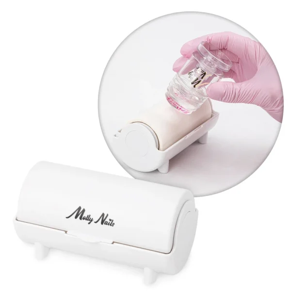 Contenitore con rotolo di carta per pulizia timbri MollyNails