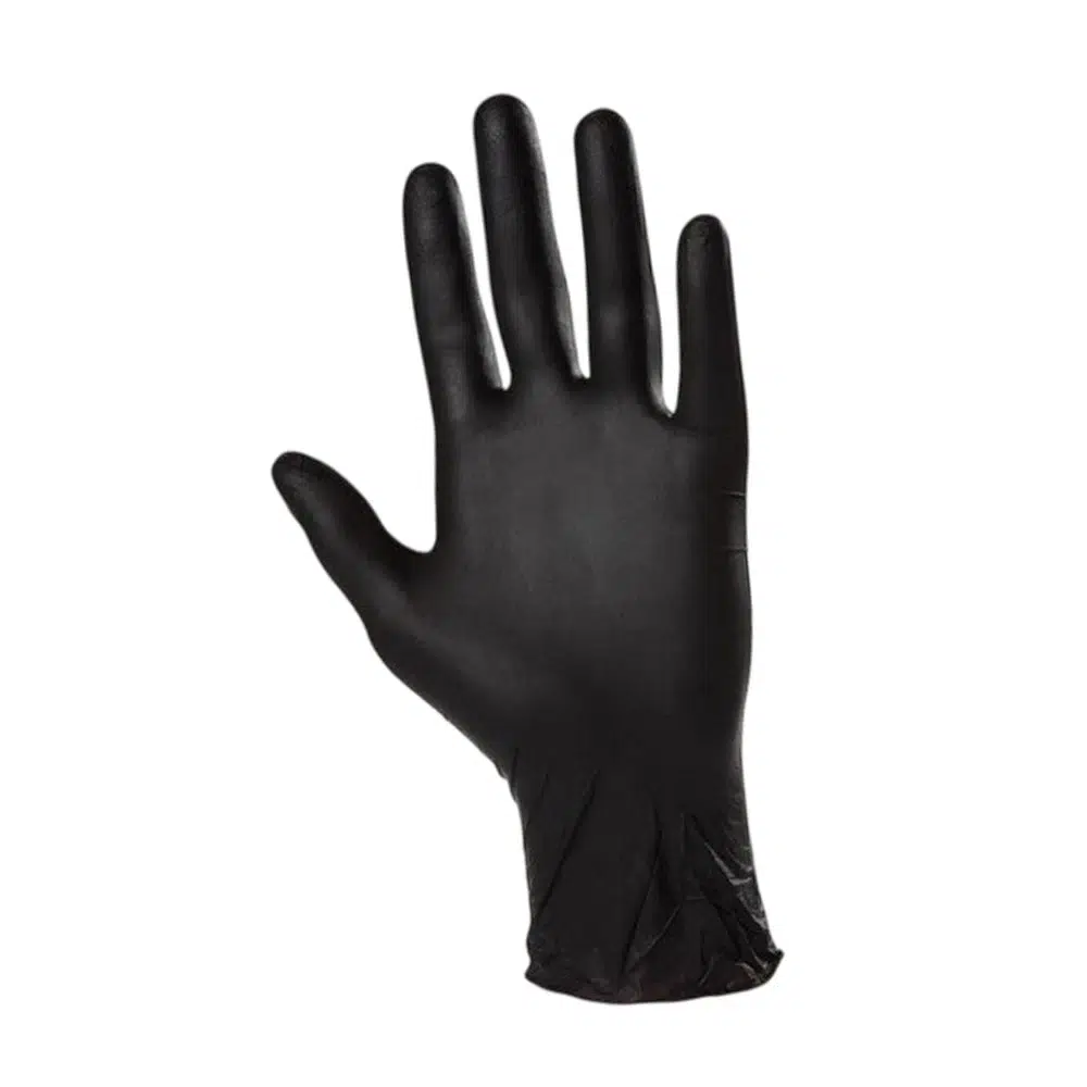 Guanti in nitrile senza polvere Master Glove PF Standard, taglia L, neri, 100 pezzi