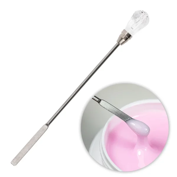 Miscelatore a cucchiaino per gel con cristallo GNB-LAB, 1 pezzo