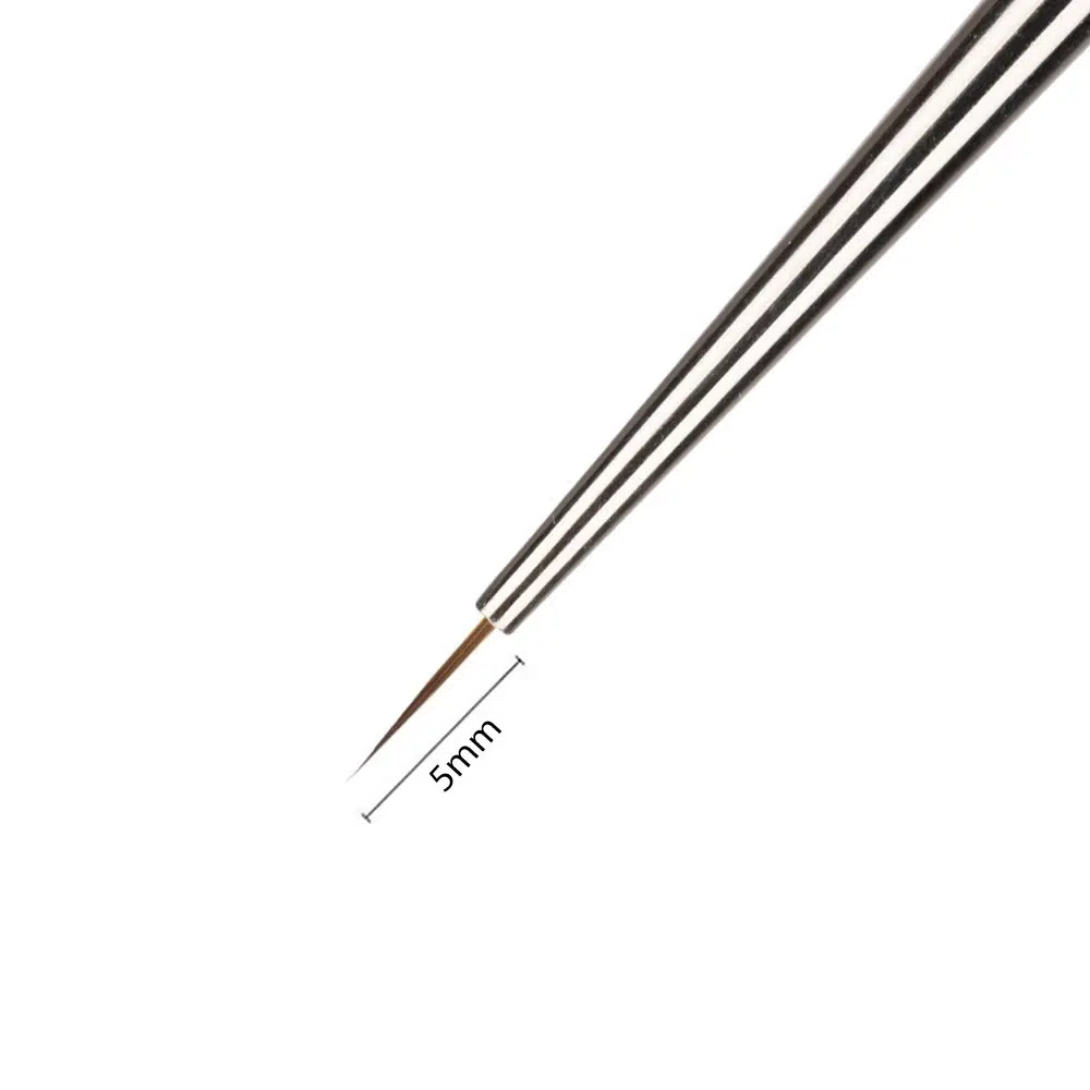 Pennellino Line Art per decorazioni in gel e gel ibrido, setole 5 mm – 4U Monika Mielniczuk
