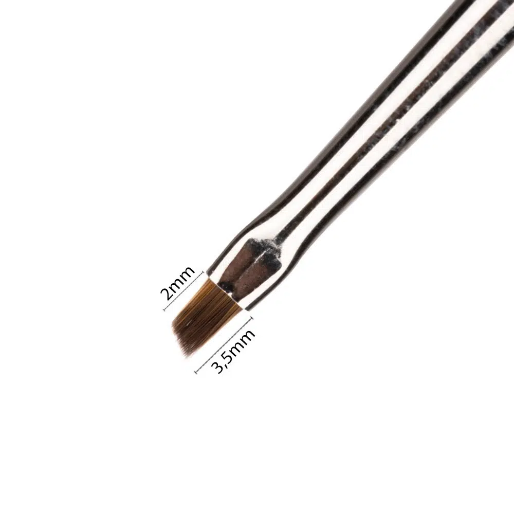 Pennellino One Stroke per decorazioni con acrilici e gel, setole 2/3,5 mm, 4 pezzi – Monika Mielniczuk