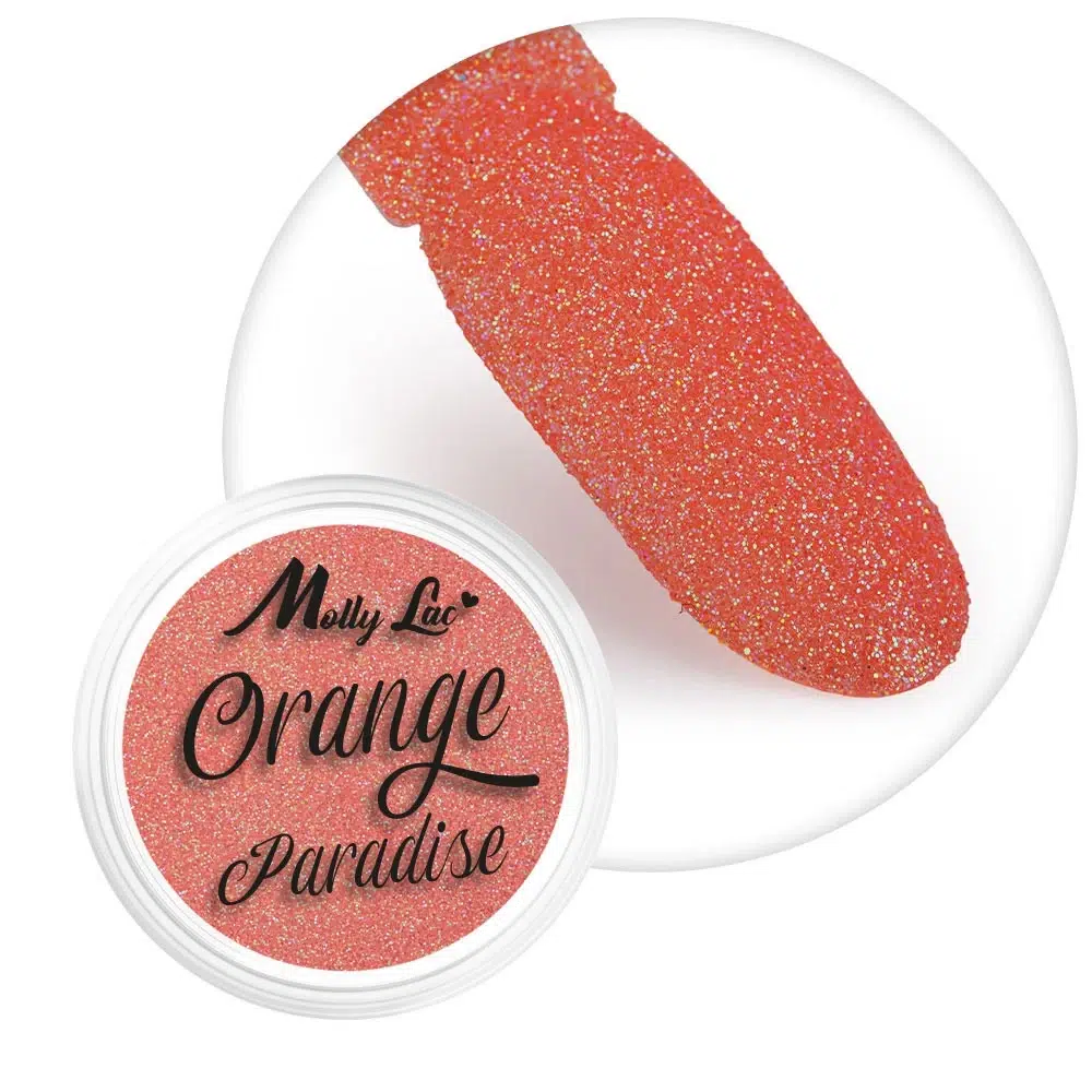 Pigmento in polvere per unghie Orange Paradise MollyLac 1 g Nr 6
