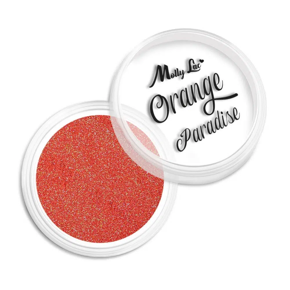 Pigmento in polvere per unghie Orange Paradise MollyLac 1 g Nr 6