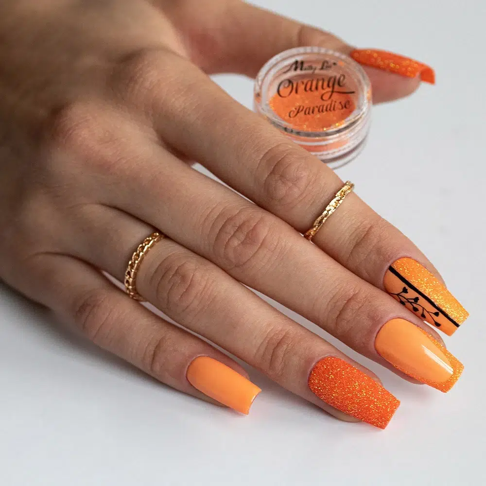 Pigmento in polvere per unghie Orange Paradise MollyLac 1 g Nr 6