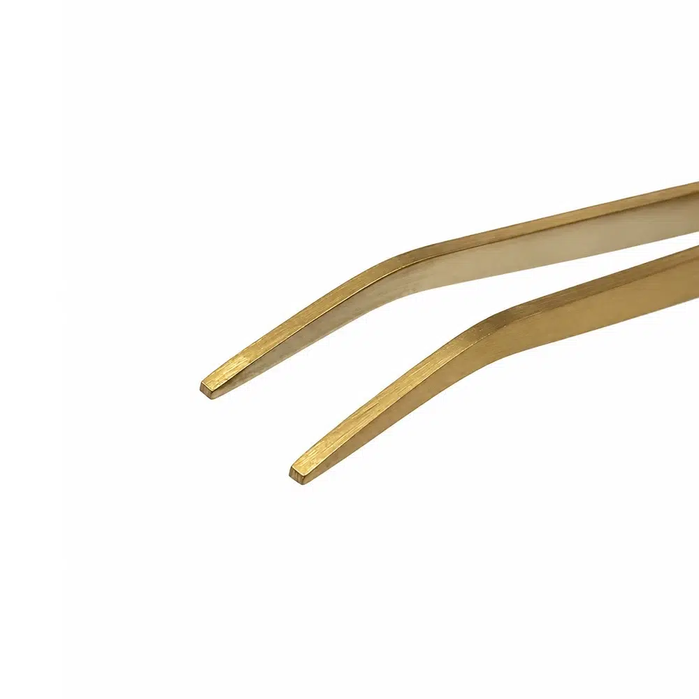 Pinza professionale per tunnel delle unghie AlleLac, color oro