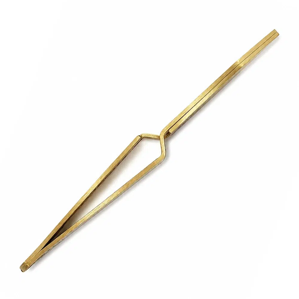 Pinza professionale per tunnel delle unghie AlleLac, color oro